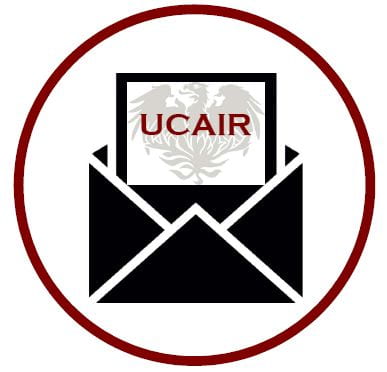 UCAIR logo with an envelope